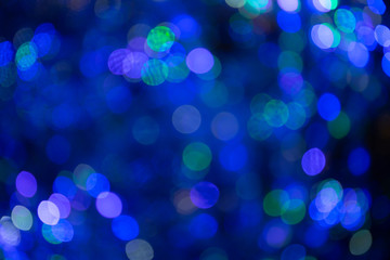 Colorful Abstract Violet and Blue bokeh background. 2019.