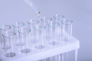 Science laboratory research and equipment chemistry experiment