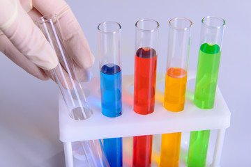 Science laboratory research and equipment chemistry experiment