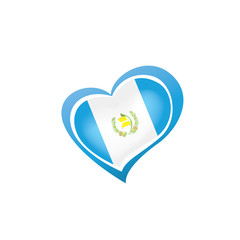 Guatemala flag, vector illustration on a white background