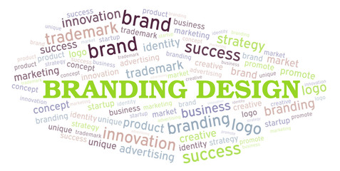 Branding Design word cloud.