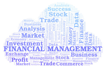 Obraz premium Financial Management word cloud.
