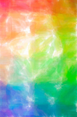 Illustration of abstract Green, Blue And Orange Watercolor Vertical background.