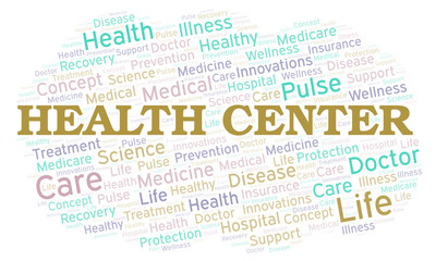 Health Center word cloud.