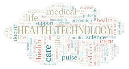 Health Technology word cloud.