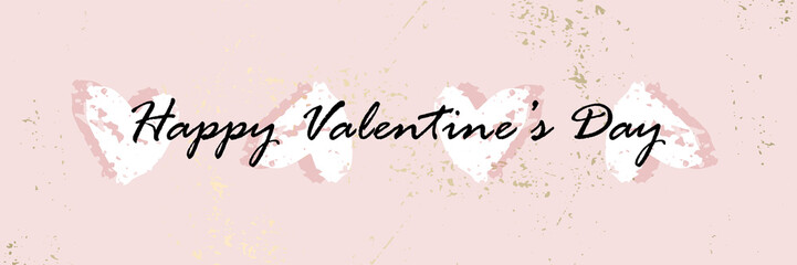 Abstract Trendy Chic Happy Valentine's Day Background. Romantic illustration for postcards, greeting cards, wedding invitations, anniversary, social media, banners, poster, party, save the date, blog