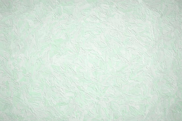 Abstract illustration of mint cream Impasto with large brush strokes background, digitally generated.
