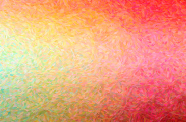 Illustration of orange and red Impressionist Pointlilism paint background, digitally generated.