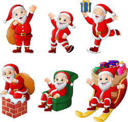 Cartoon Santa Claus collection set