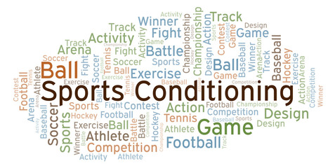 Sports Conditioning word cloud.