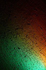 Green and orange color in the gradient intersection