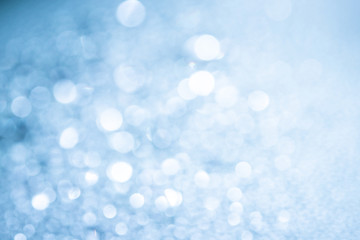 Abstract blue bokeh background