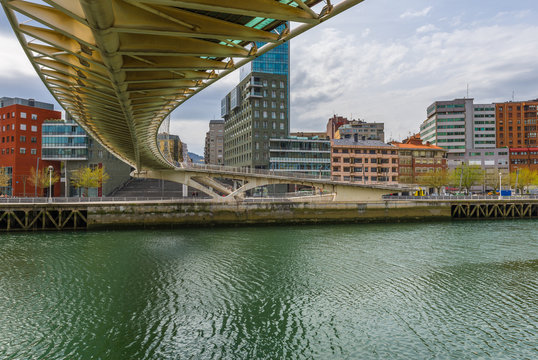 Zubizuri Bridge,  Bilbao, Spain