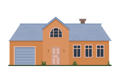 Family house vector illustration
