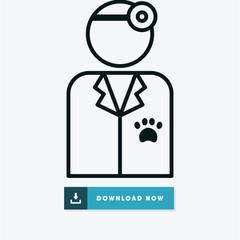 Veterinarian vector icon