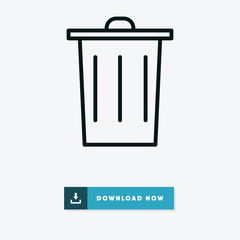 Garbage vector icon