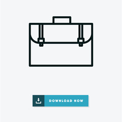 Briefcase vector icon