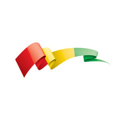 guinea flag, vector illustration on a white background