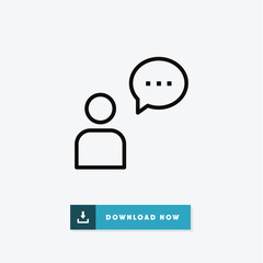 Chat vector icon