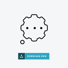 Thought bubble vector icon
