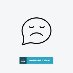 Sad vector icon