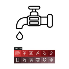 Save water vector icon