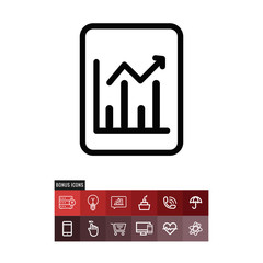 Analytics vector icon