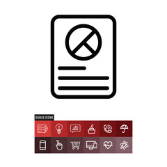 Analytics vector icon