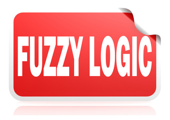 Fuzzy logic red square banner
