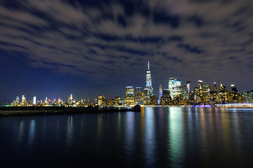 New York City skyline at night