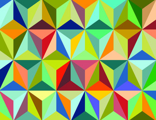 Cheerful pastel triangle for project every day vector