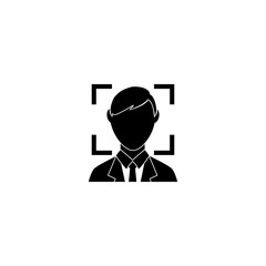 Face recognition. Biometric identification. Facial recognition system.