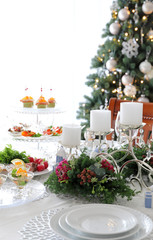 クリスマスキャンドル　テーブルアレンジ