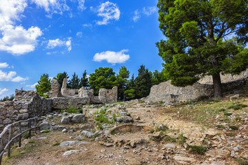 Ruins of Diana Temple (Tempio di Diana) - megalithic structure found about 150 meters above sea...