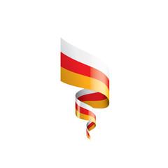 South Ossetia flag, vector illustration on a white background.