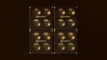 Gold Concert Speaker	