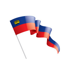 liechtenstein flag, vector illustration on a white background.