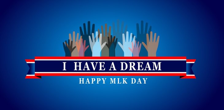 Martin Luther King Day illustration background