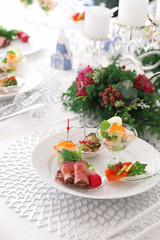 クリスマス　前菜　ワンプレート