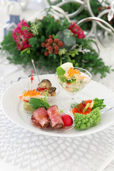 クリスマス　前菜　ワンプレート