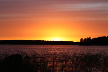 Sunset in Finland