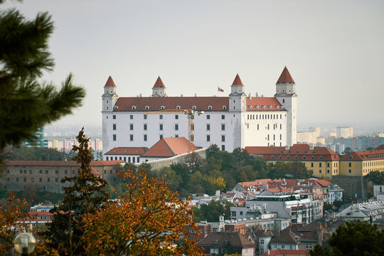 Bratislava castle in the capitol city of Slovakia, Europe