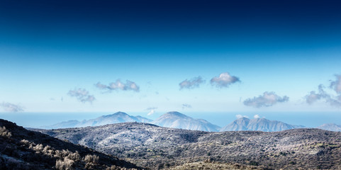 Fototapeta na wymiar Mountain peak Crete Greece Europe