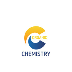 Organic chemistry creative emblem