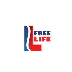 Free life vector emblem