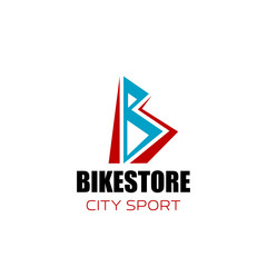 Bike store vector badge