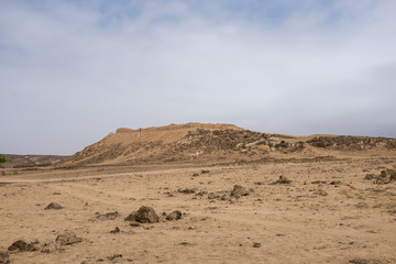 Fototapeta na wymiar Sumhuram Archaeological Park at Khor Rouri near Taqah, near Salalah, Dhofar Province, Oman