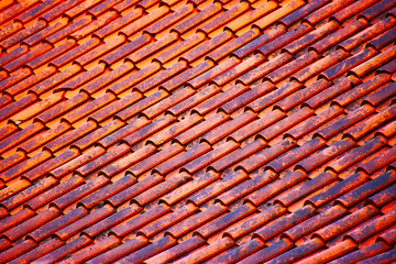 red roof tiles