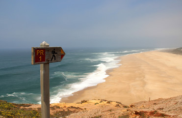 Beautiful view of Nazare, Portugal