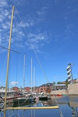 Yachts in Exeter Quay